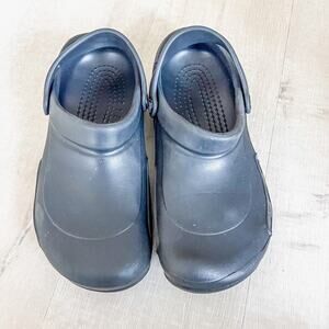 Crocs Bistro Clogs Black Mens 7 Womens 9 Slingback Rubber Comfort